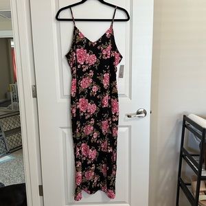NWT BP. - Rose Print Slip Dress, size large